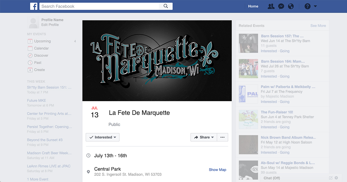 Fete De Marquette Social Graphic